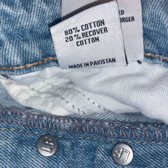 Lovers + Friends Reece High Rise Rigid Slim Straight Jeans In Palms 28 - Picture 8 of 15